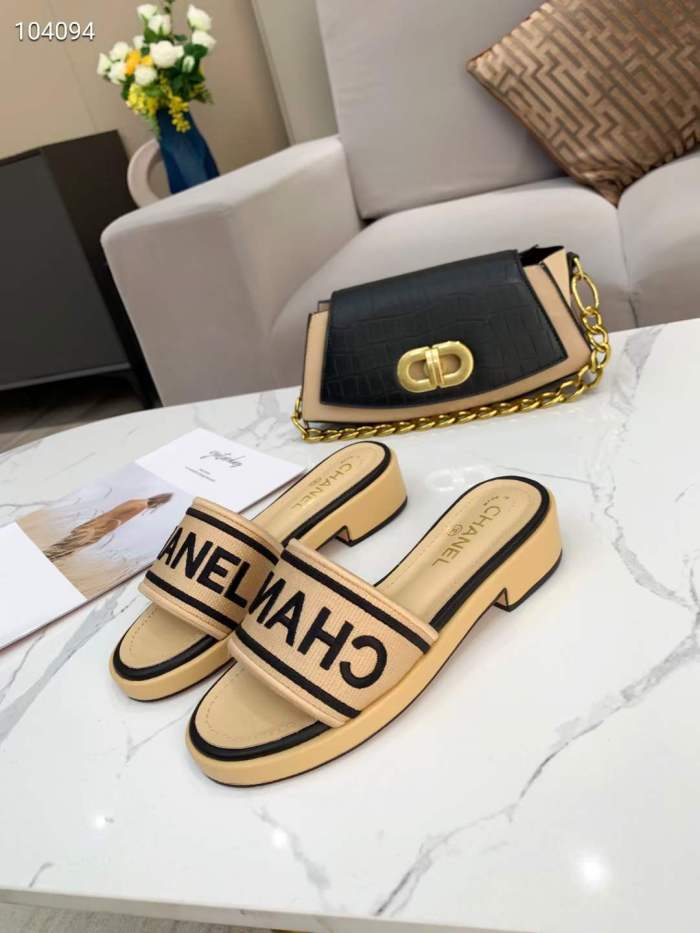 Arrenfashion Women C*hanel Top Slippers