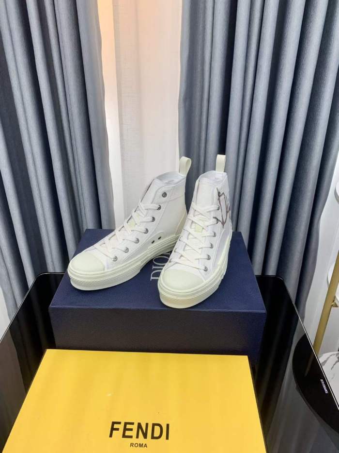  Arrenfashion Men Women D*ior Top Sneakers