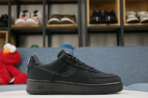  from Arrenfashion Stussy x Nike Air Force 1 Low “Black” CZ9084-001