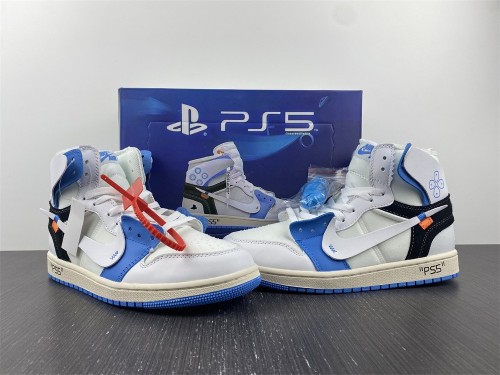  Arrenfashion OFF-WHITE x Air Jordan 1 AQ0818-168