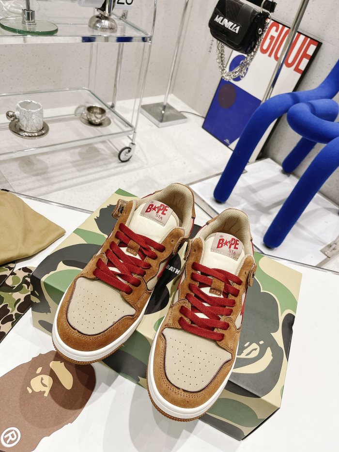  arrenfashion Men Women B*ape Top Sneaker