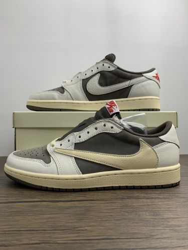 Arrenfashion Travis Scott x Air Jordan 1 Low Reverse Mocha
