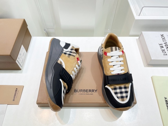  Arrenfashion Men Women B*urberry vintage Top Sneakers