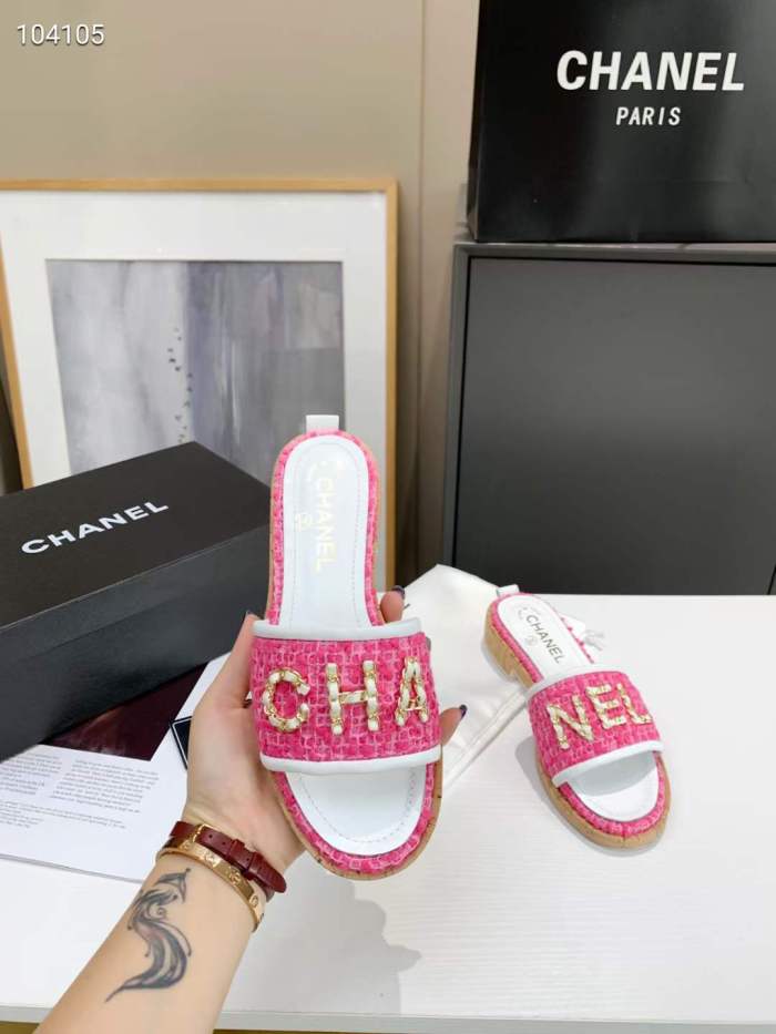  Arrenfashion Women C*hanel Top Slippers