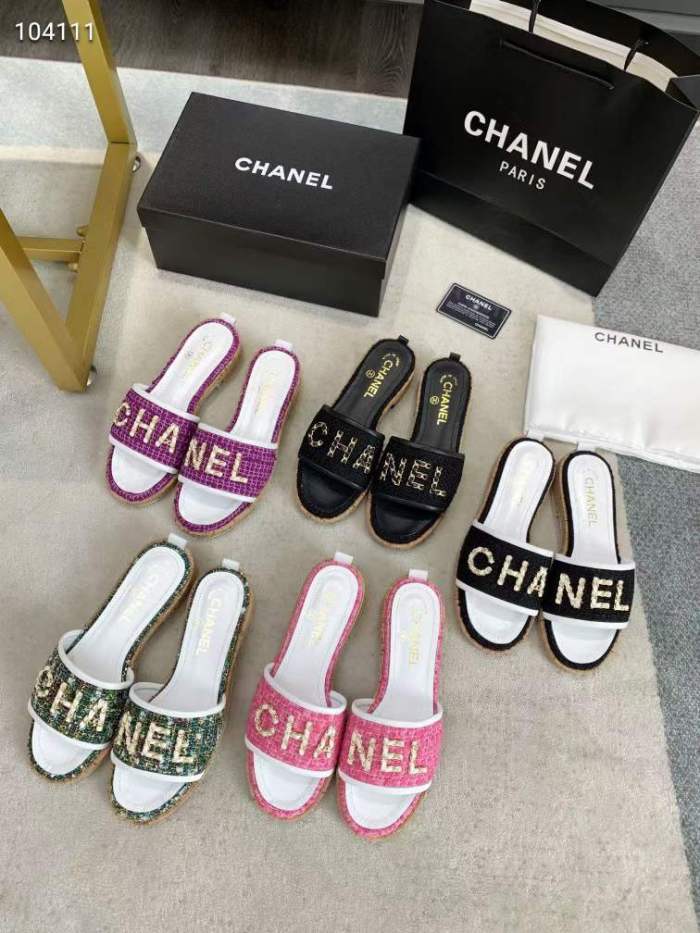  Arrenfashion Women C*hanel Top Slippers