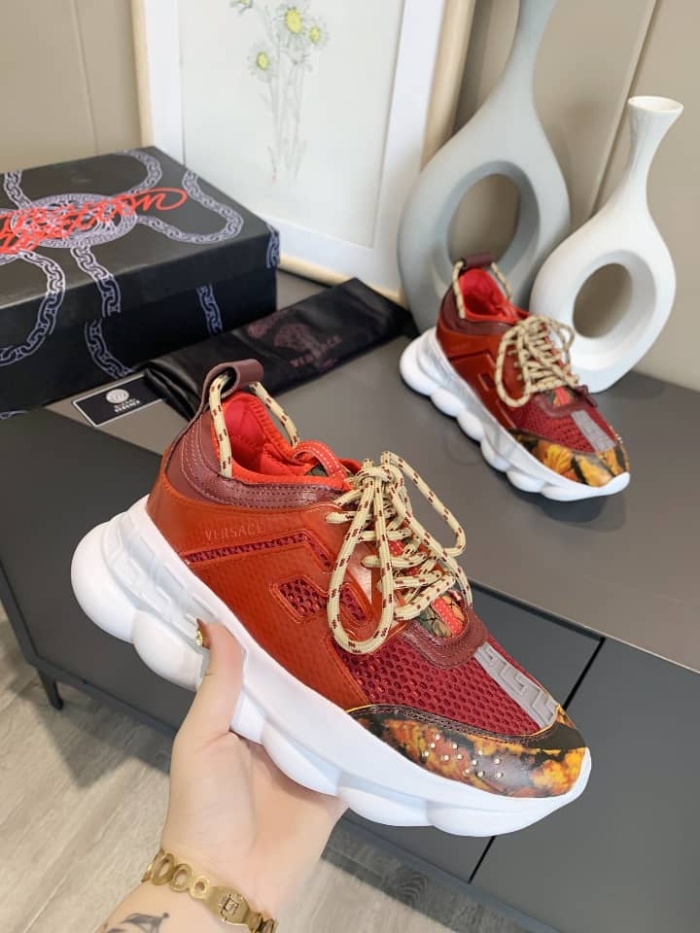  Arrenfashion Men Women V*ersace Top Sneakers