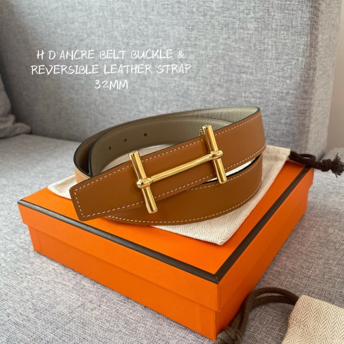  Arrenfashion H*ermes Belts Top Quality 3.2CM