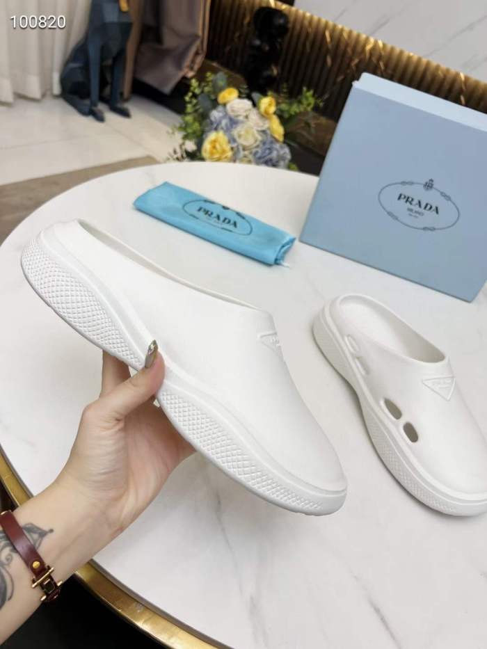 Men Women P*rada Top Slippers （ Arrenfashion ）