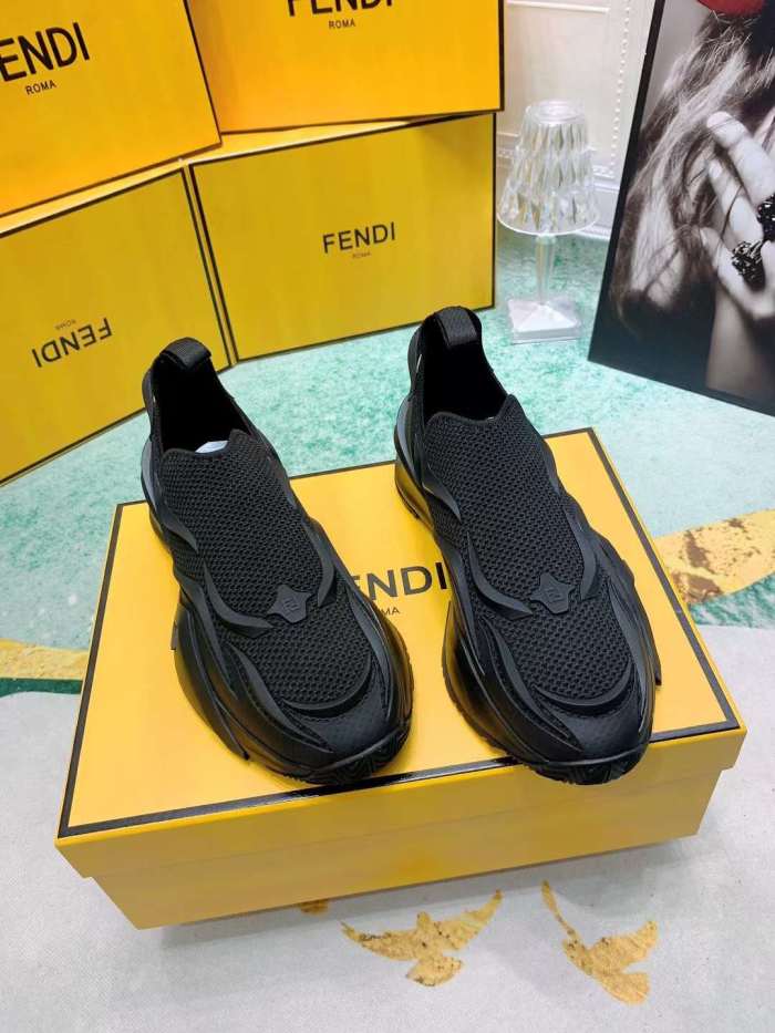 Men Women F*endi Top Sneaker （ Arrenfashion ）
