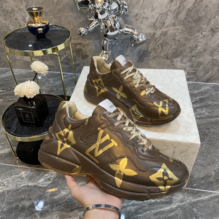  Arrenfashion Men Women G*ucci Top Sneaker