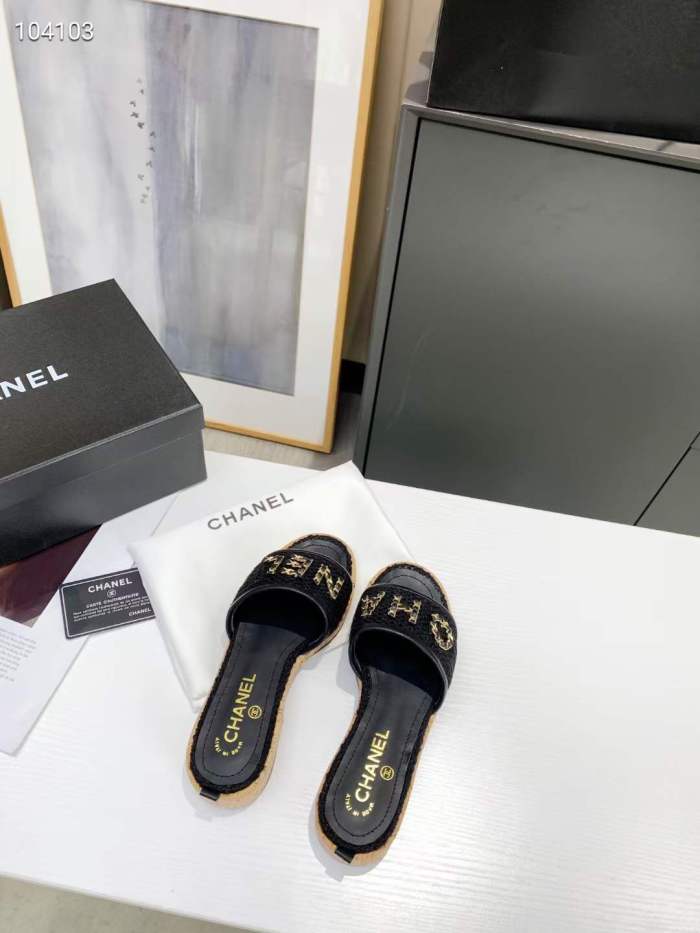  Arrenfashion Women C*hanel Top Slippers