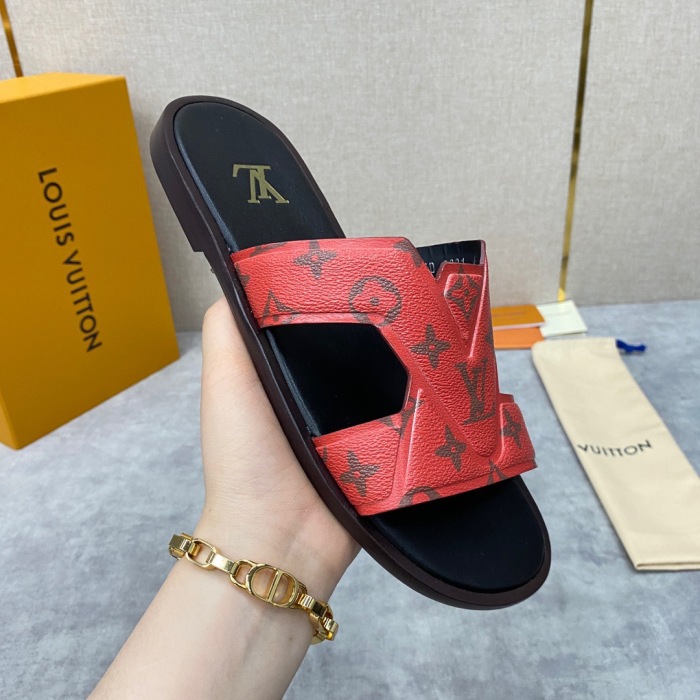 Men L*ouis V*uitton Top Slippers (Arrenfashion)
