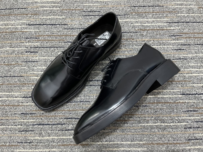  Arrenfashion Men B*alenciaga Leather shoes