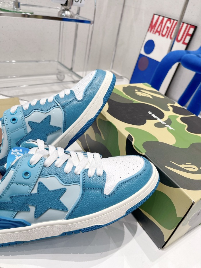 Men Women B*ape sta to low Top Sneaker ( arrenfashion)