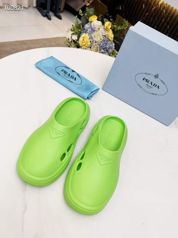 Men Women P*rada Top Slippers （ Arrenfashion ）