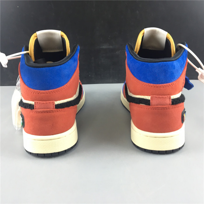  Arrenfashion Blue The Great x Air Jordan 1 Mid “Fearless” CU2805-100