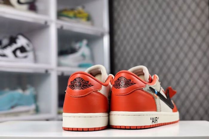 O*ff-W*hite x Air Jordan 1 Low OG GOAT LOWS AJ1 ( Arrenfashion)