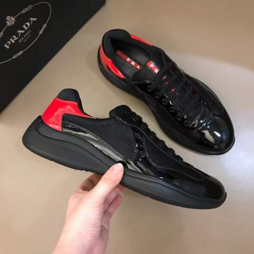  Arrenfashion Mens P*rada Top Sneakers