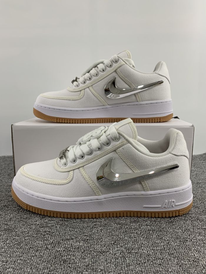  from Arrenfashion SAIL men women travis scott x nike air force 1 top sneakers