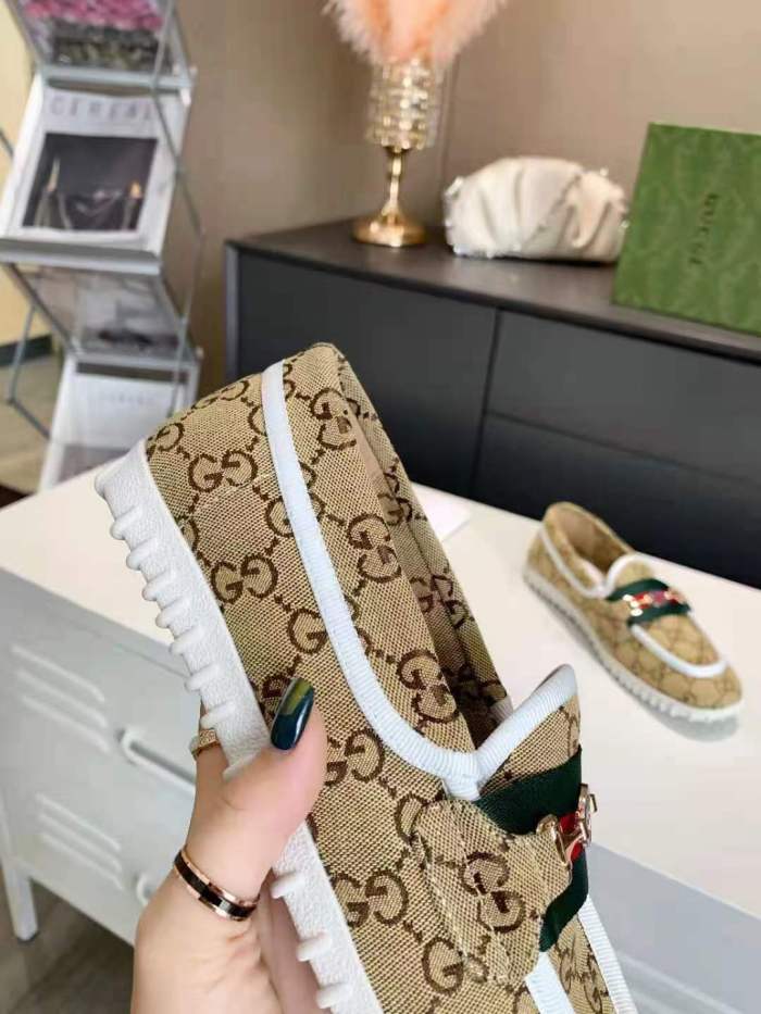  Arrenfashion Men Women G*ucci Loafer Top Sneaker