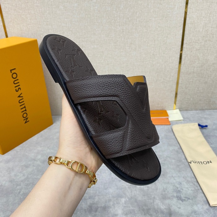 Men L*ouis V*uitton Top Slippers (Arrenfashion)
