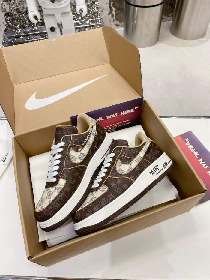 Men Women L*ouis V*uitton x NIKE Air force1 22ss Sneakers ( Arrenfashion)