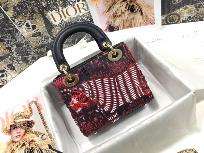  Arrenfashion D*ior Top Bag 17*15*7cm