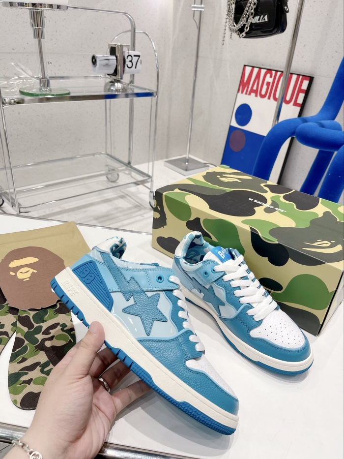 Men Women B*ape sta to low Top Sneaker ( arrenfashion)