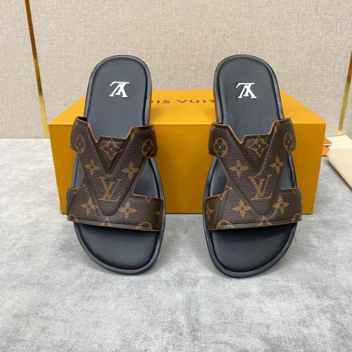 Men L*ouis V*uitton Top Slippers (Arrenfashion)