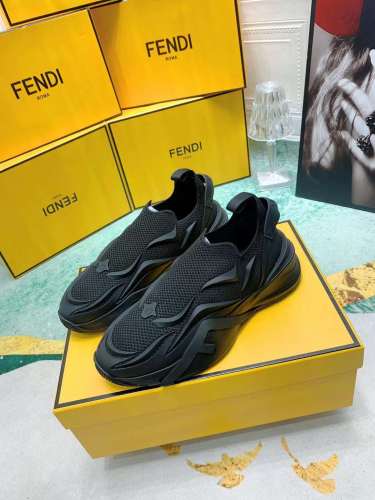 Men Women F*endi Top Sneaker （ Arrenfashion ）