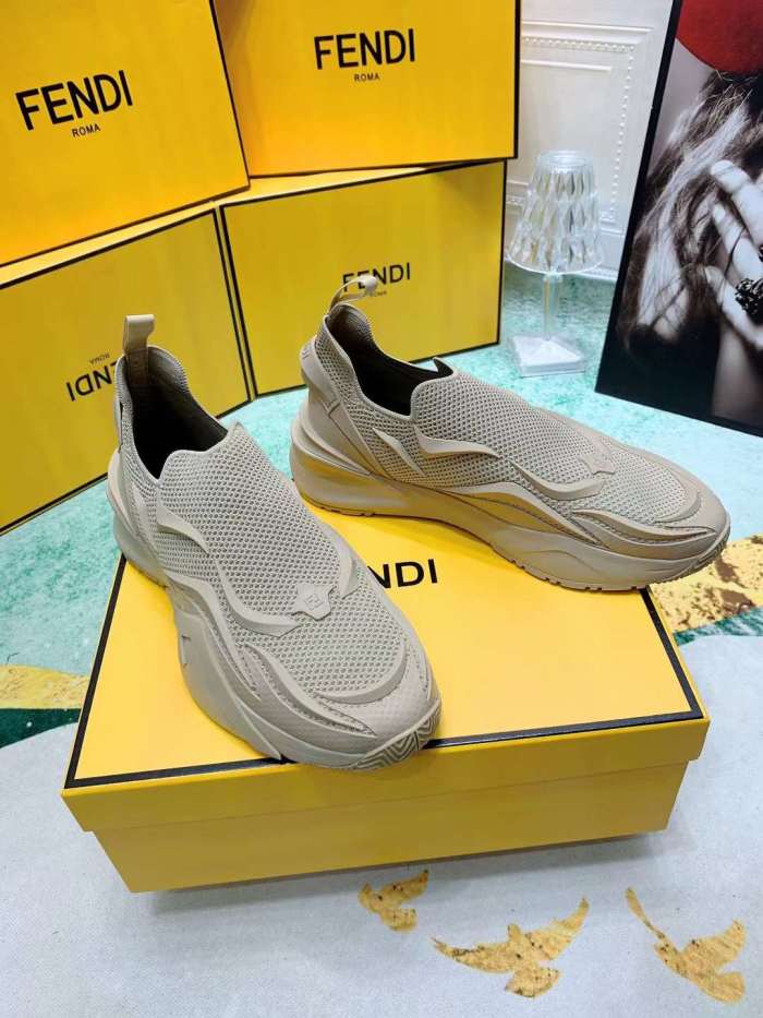  Men Women F*endi Top Sneaker （ Arrenfashion ）
