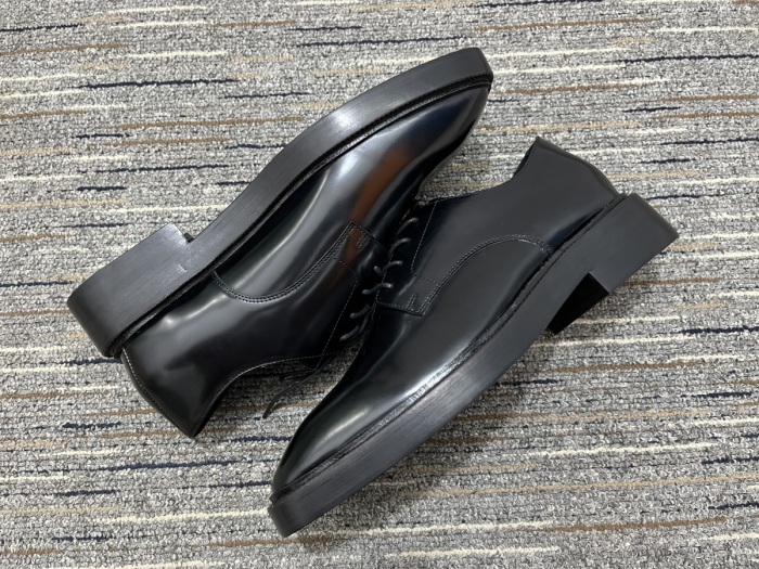  Arrenfashion Men B*alenciaga Leather shoes