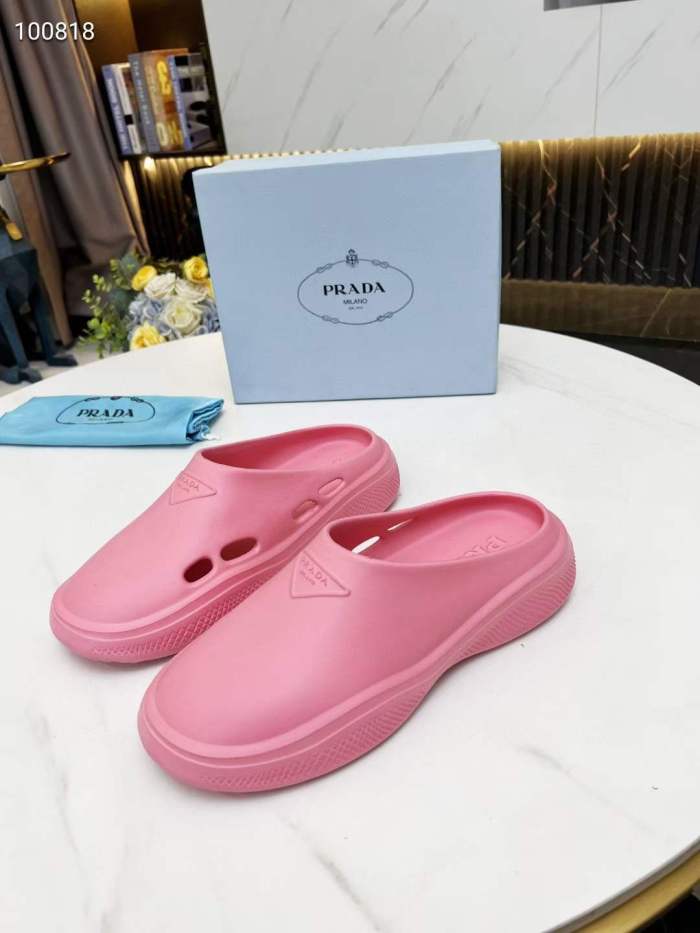 Men Women P*rada Top Slippers （ Arrenfashion ）