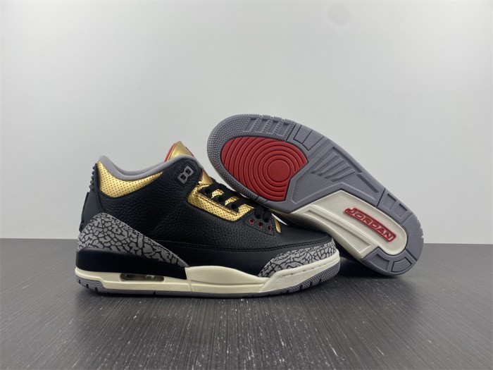  Arrenfashion Air Jordan 3 WMNS “Black Gold” CK9246-067