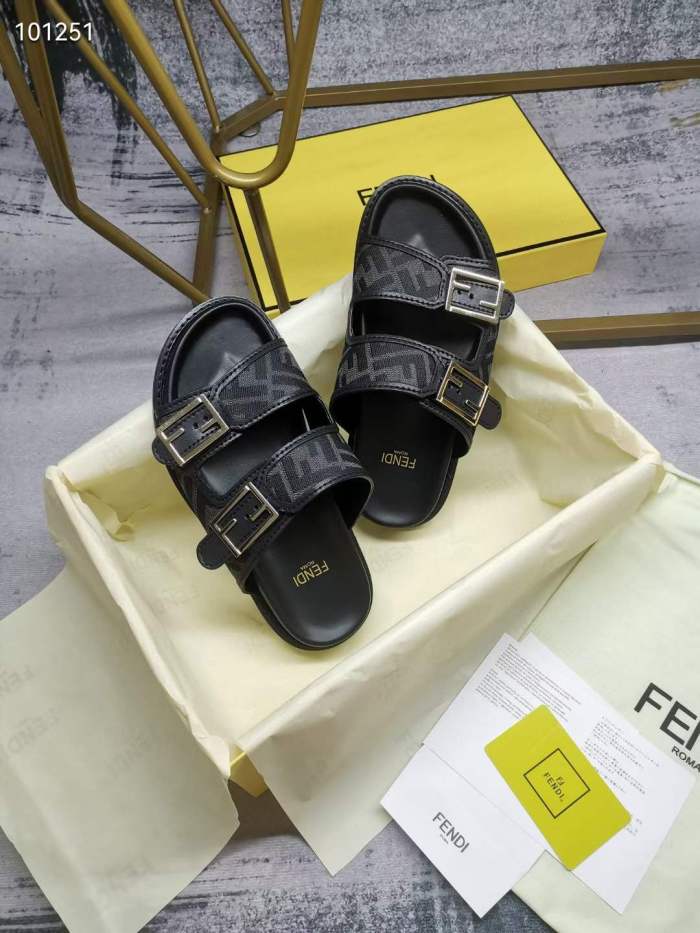 Women Men F*endi Top Sandals （ Arrenfashion）
