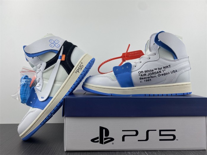  Arrenfashion OFF-WHITE x Air Jordan 1 AQ0818-168