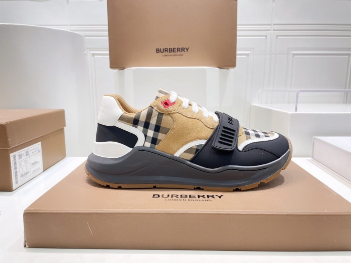  Arrenfashion Men Women B*urberry vintage Top Sneakers