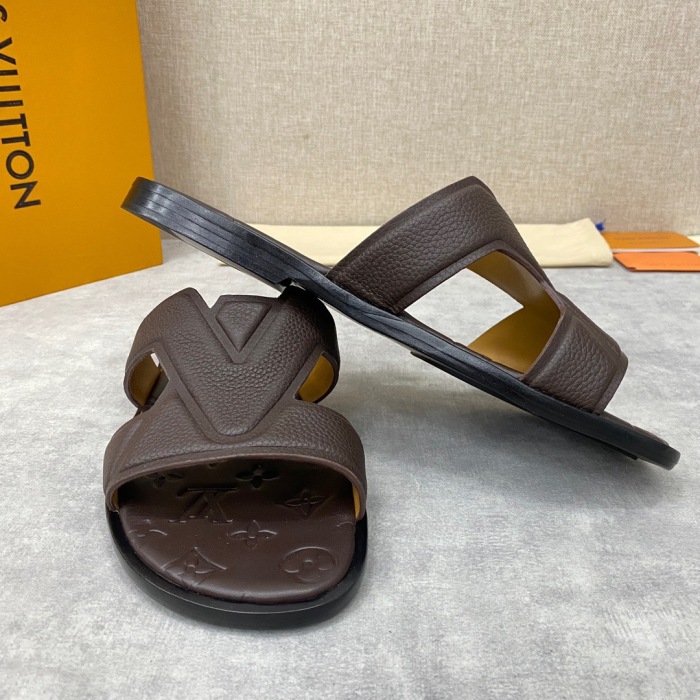 Men L*ouis V*uitton Top Slippers (Arrenfashion)