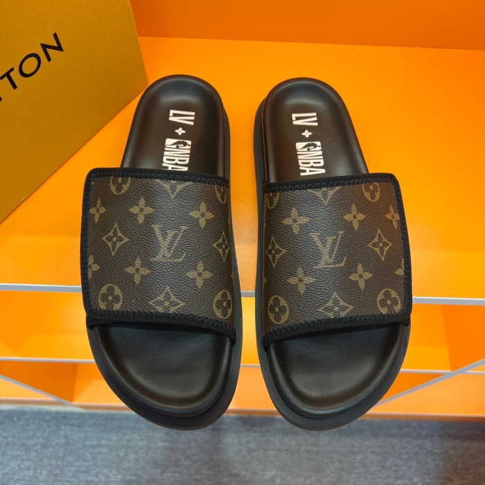Men L*ouis V*uitton Top Slippers (Arrenfashion)