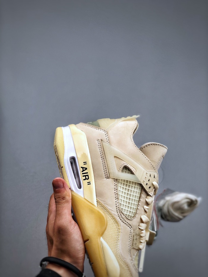  Arrenfashion OFF-WHITE x Air Jordan 4 “sail”ow