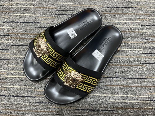  Arrenfashion Men Women V*ersace Top slippers