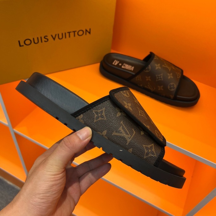 Men L*ouis V*uitton Top Slippers (Arrenfashion)