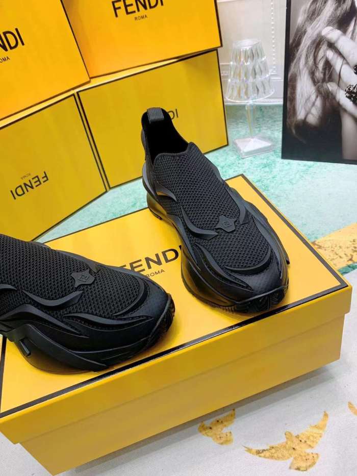 Men Women F*endi Top Sneaker （ Arrenfashion ）