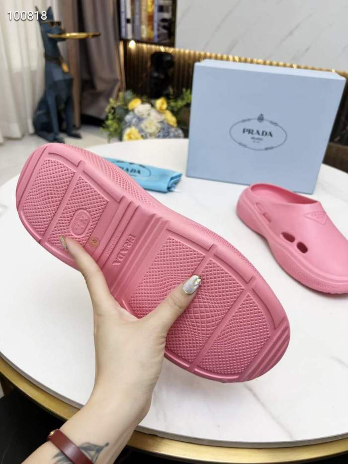 Men Women P*rada Top Slippers （ Arrenfashion ）