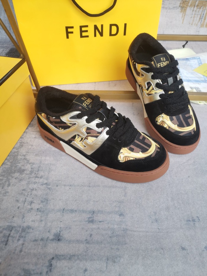  Arrenfashion Men Women F*endi & V*ersac Top Sneaker