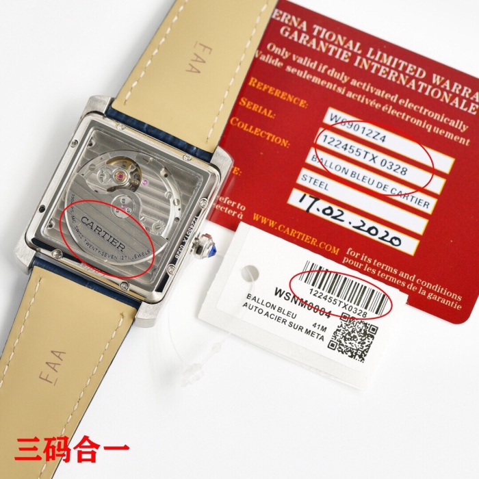 C*artier Watches Top Quality 34mmX44mm (Arrenfashion)