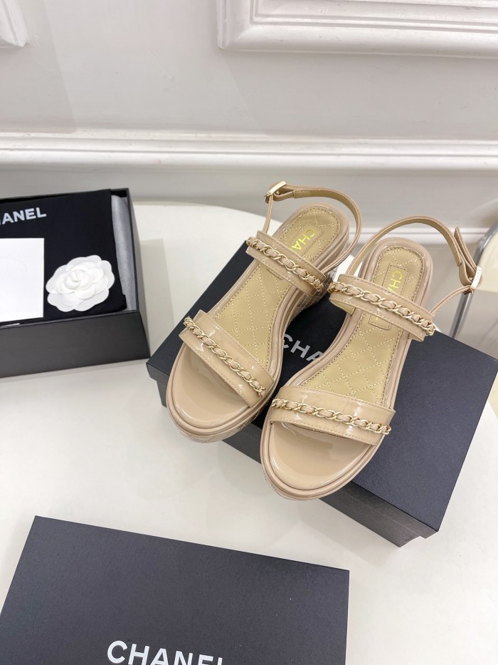  Arrenfashion Women C*hanel Top Sandals 8CM