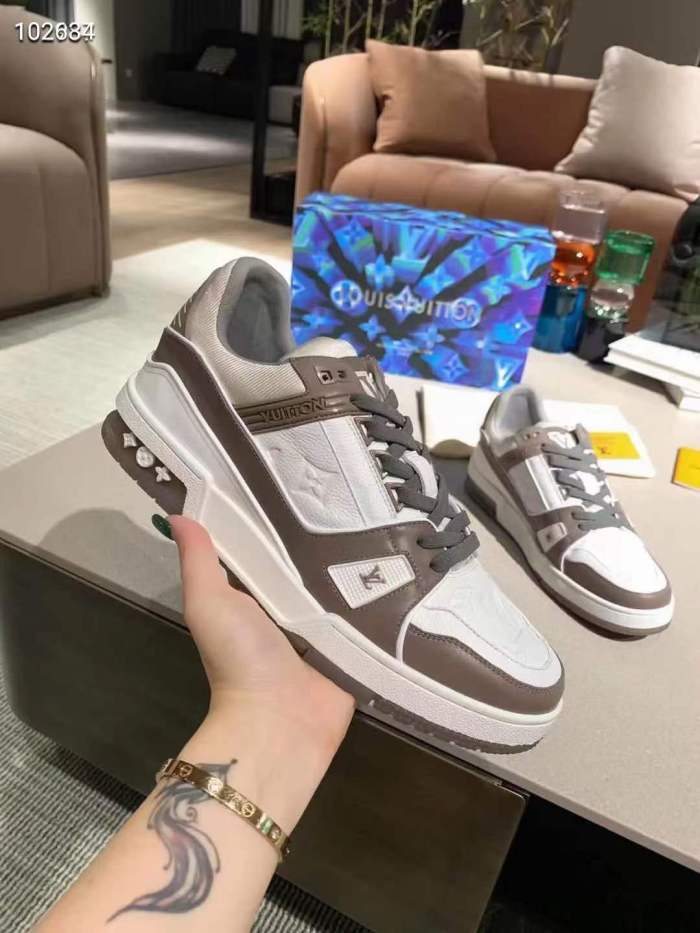  Arrenfashion Men Women L*ouis V*uitton Top Sneaker