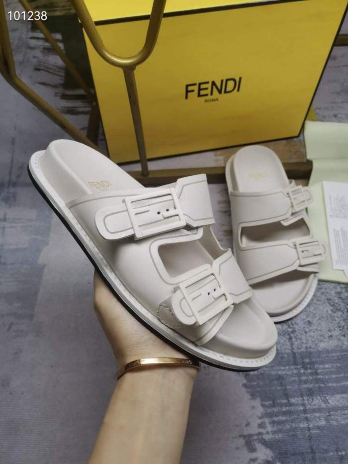 Women Men F*endi Top Sandals （ Arrenfashion）