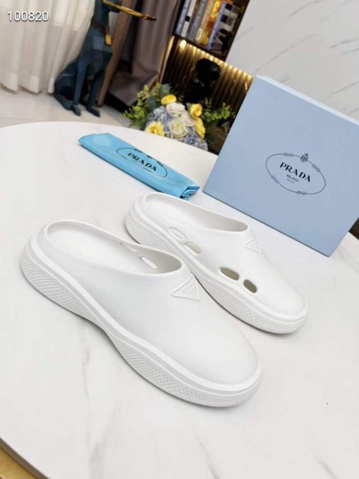 Men Women P*rada Top Slippers （ Arrenfashion ）